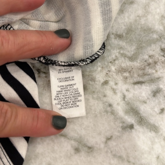 White House Black Market.  Striped Party top! - Picture 6 of 6